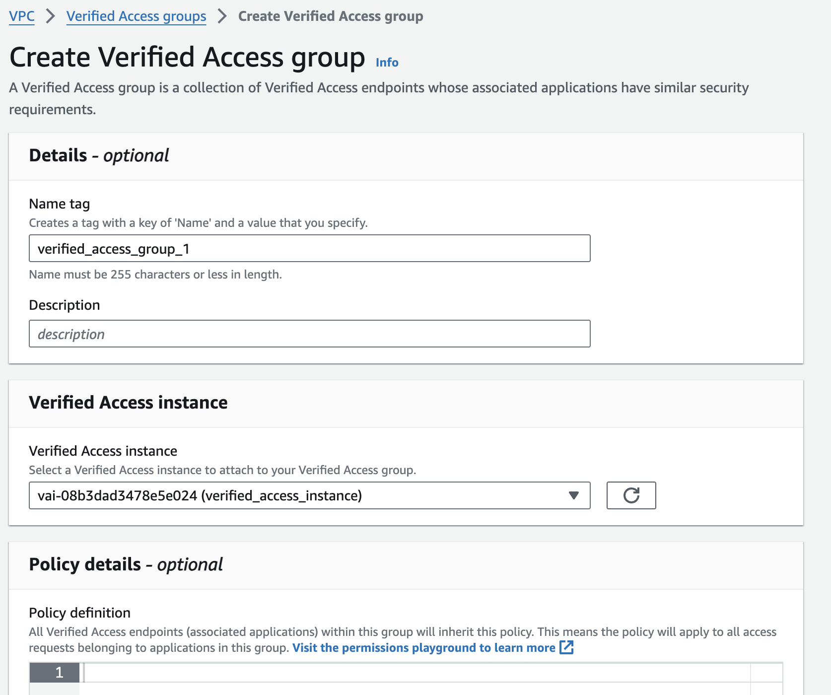 Verified Access Group