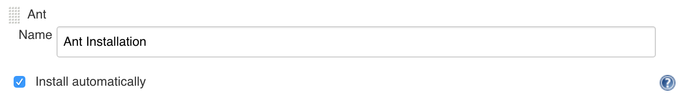 Jenkins Ant Automatic Installation